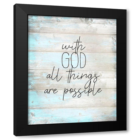 All Things Black Modern Wood Framed Art Print by Kimberly, Allen