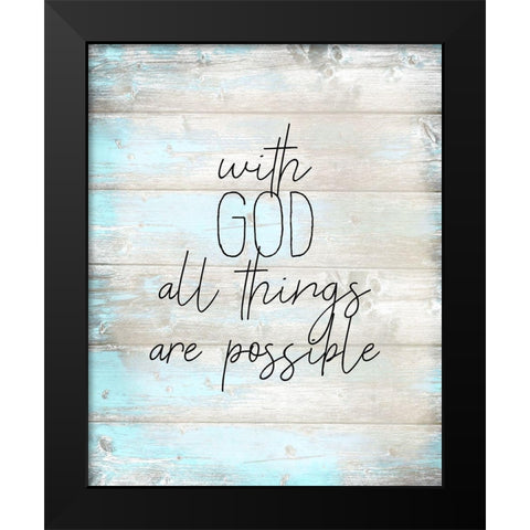 All Things Black Modern Wood Framed Art Print by Kimberly, Allen