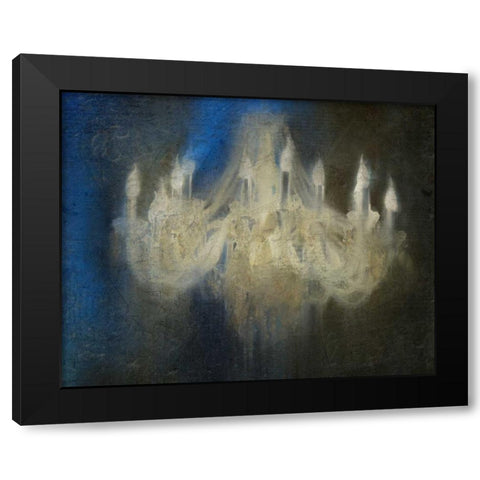 Ghostly Chandelier Black Modern Wood Framed Art Print by Allen, Kimberly