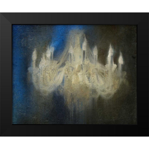 Ghostly Chandelier Black Modern Wood Framed Art Print by Allen, Kimberly