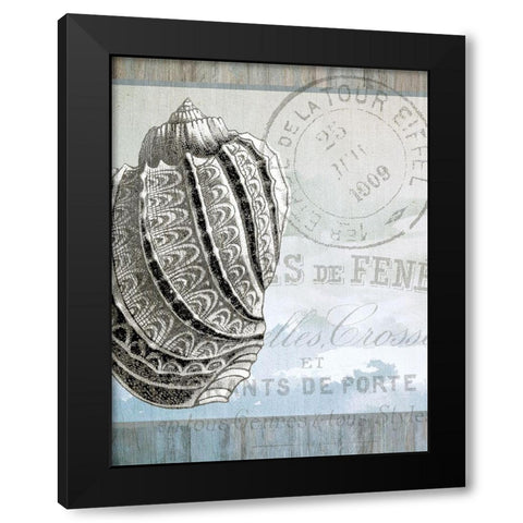 Coastal 1 Black Modern Wood Framed Art Print with Double Matting by Kimberly, Allen