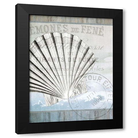 Coastal 2 Black Modern Wood Framed Art Print with Double Matting by Kimberly, Allen