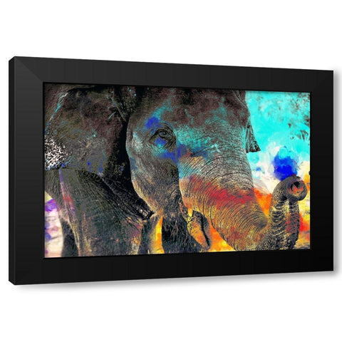 True Colors Black Modern Wood Framed Art Print by Kimberly, Allen