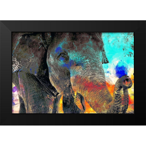 True Colors Black Modern Wood Framed Art Print by Kimberly, Allen