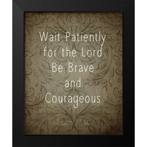 Psalms 1 Black Modern Wood Framed Art Print by Kimberly, Allen