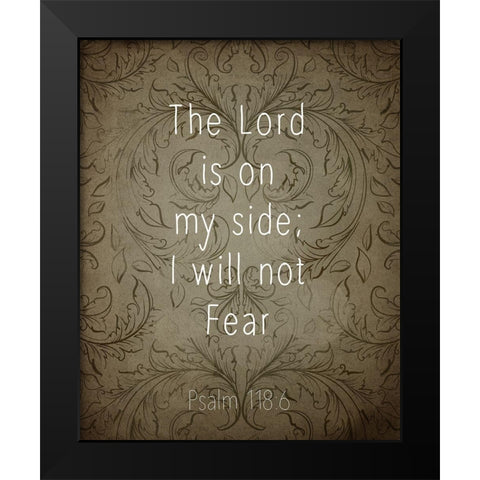 Psalms 3 Black Modern Wood Framed Art Print by Kimberly, Allen