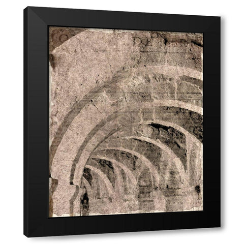 Arches 1 Black Modern Wood Framed Art Print by Kimberly, Allen