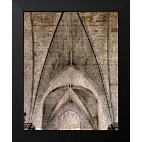 Arches 2 Black Modern Wood Framed Art Print by Kimberly, Allen