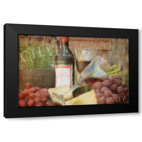 Afternoon Red Black Modern Wood Framed Art Print with Double Matting by Kimberly, Allen