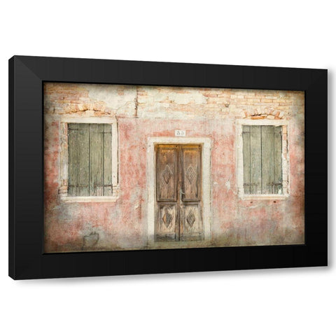 No 35 Black Modern Wood Framed Art Print by Kimberly, Allen