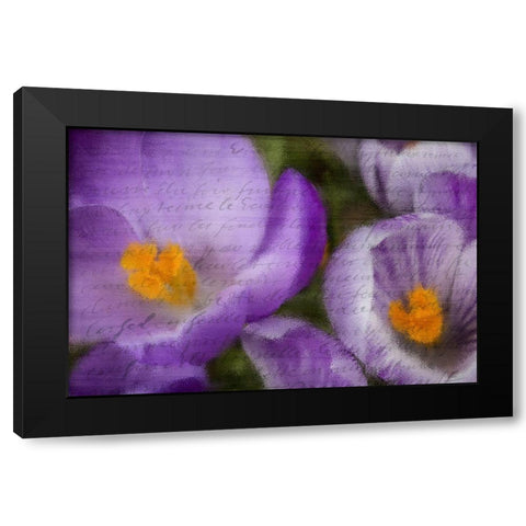Purple Days Black Modern Wood Framed Art Print by Kimberly, Allen