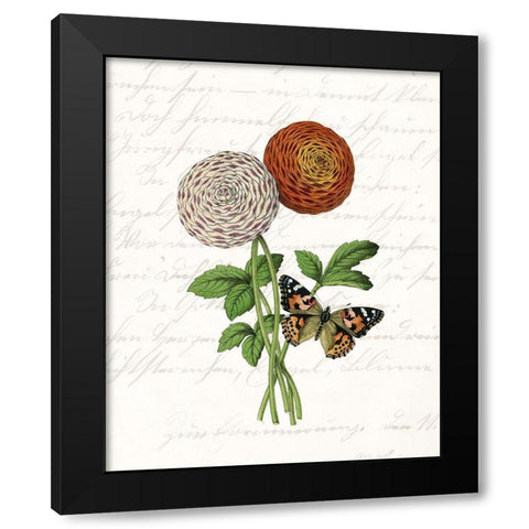 Dahlia 2 Black Modern Wood Framed Art Print by Kimberly, Allen