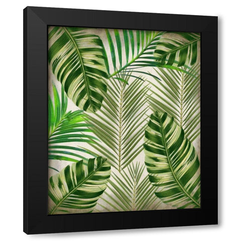 Palms 1 Black Modern Wood Framed Art Print by Allen, Kimberly