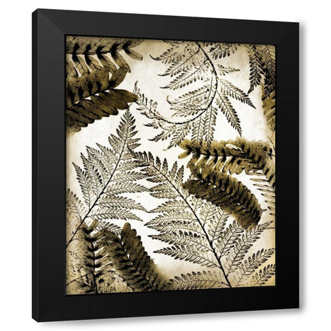 Gold Palm 1 Black Modern Wood Framed Art Print by Allen, Kimberly