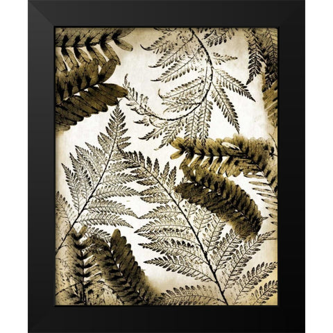 Gold Palm 1 Black Modern Wood Framed Art Print by Allen, Kimberly