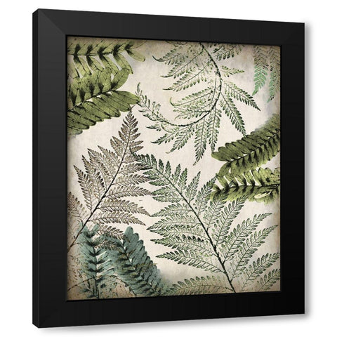 Tropic Palms 2 Black Modern Wood Framed Art Print by Kimberly, Allen