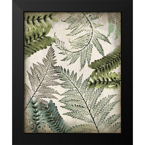 Tropic Palms 2 Black Modern Wood Framed Art Print by Kimberly, Allen