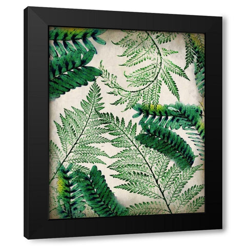 Palms 2 Black Modern Wood Framed Art Print by Allen, Kimberly