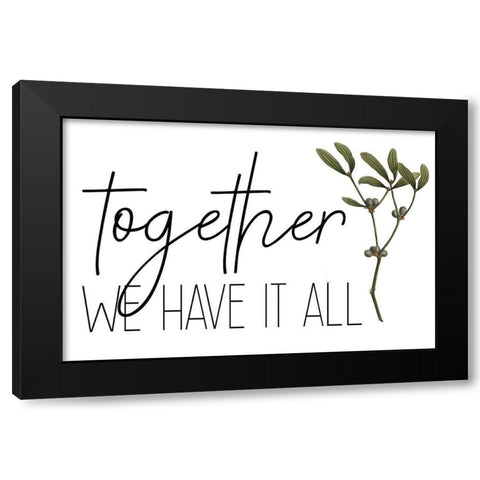 Family Gathers 2 Black Modern Wood Framed Art Print by Kimberly, Allen