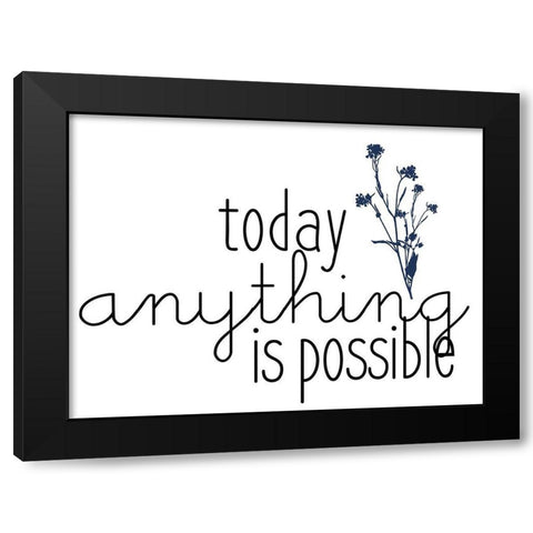 Family Gathers 12 Black Modern Wood Framed Art Print by Kimberly, Allen