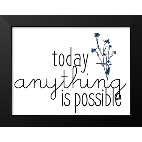 Family Gathers 12 Black Modern Wood Framed Art Print by Kimberly, Allen