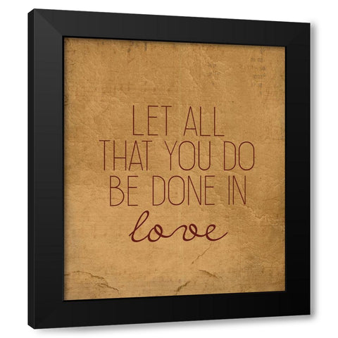 Always Love 3 Black Modern Wood Framed Art Print by Kimberly, Allen