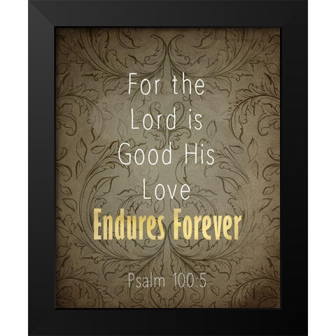 Psalms 2 Black Modern Wood Framed Art Print by Kimberly, Allen
