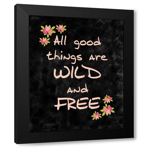 All Good Things Black Modern Wood Framed Art Print with Double Matting by Allen, Kimberly
