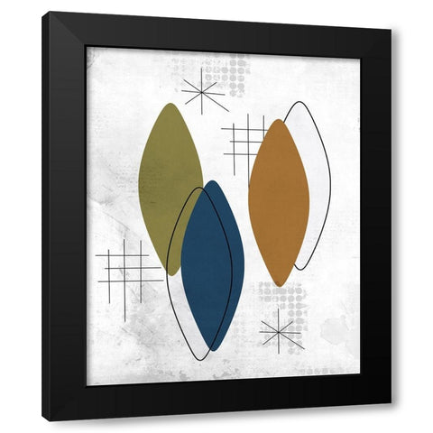 Burst Three 1 Black Modern Wood Framed Art Print by Kimberly, Allen