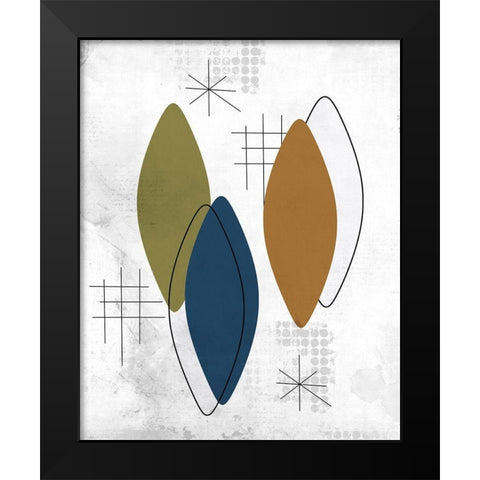 Burst Three 1 Black Modern Wood Framed Art Print by Kimberly, Allen