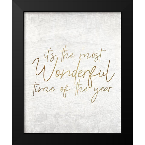 Christmas Luxe 4 Black Modern Wood Framed Art Print by Kimberly, Allen