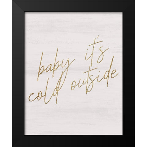 Christmas Romance 2 Black Modern Wood Framed Art Print by Kimberly, Allen
