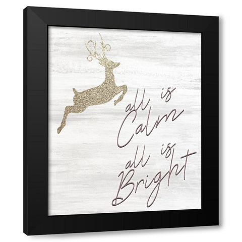 Christmas Romance 12 Black Modern Wood Framed Art Print by Kimberly, Allen