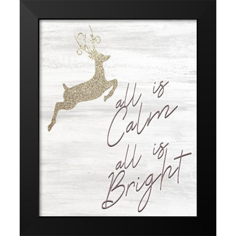 Christmas Romance 12 Black Modern Wood Framed Art Print by Kimberly, Allen