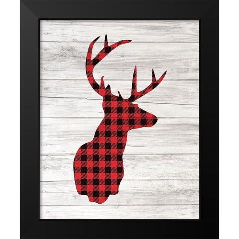 Farmhouse Christmas 6 Black Modern Wood Framed Art Print by Kimberly, Allen
