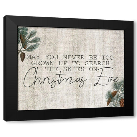 Farmhouse Christmas 15 Black Modern Wood Framed Art Print with Double Matting by Kimberly, Allen