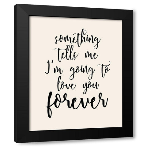 Forever Black Modern Wood Framed Art Print by Kimberly, Allen