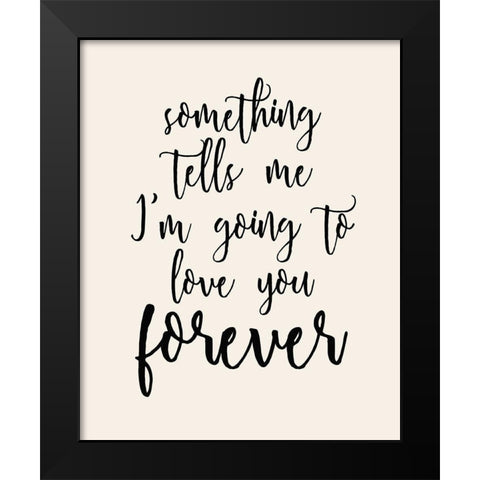 Forever Black Modern Wood Framed Art Print by Kimberly, Allen