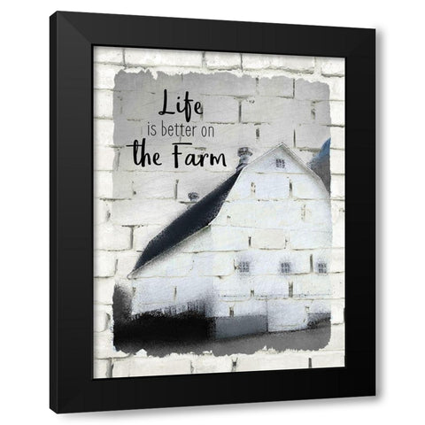 Farm Life 2 Black Modern Wood Framed Art Print with Double Matting by Kimberly, Allen