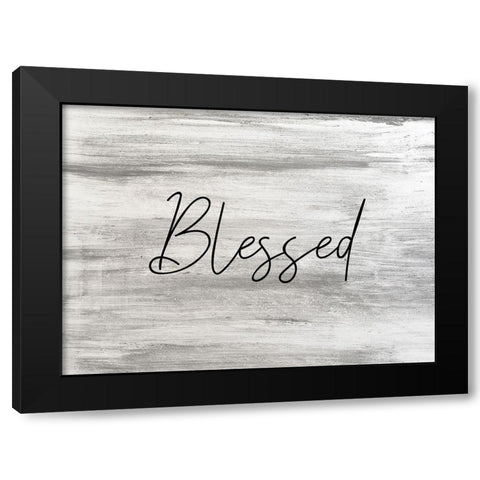 Blessed Black Modern Wood Framed Art Print with Double Matting by Kimberly, Allen