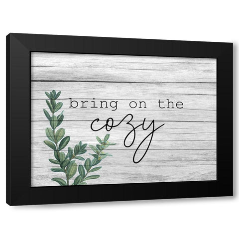 Cozy Black Modern Wood Framed Art Print with Double Matting by Kimberly, Allen