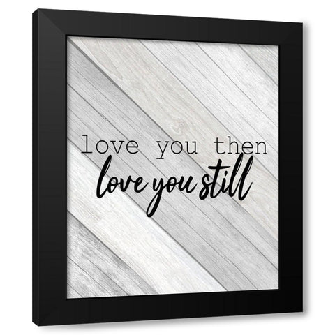 Forever Family 5 Black Modern Wood Framed Art Print by Kimberly, Allen