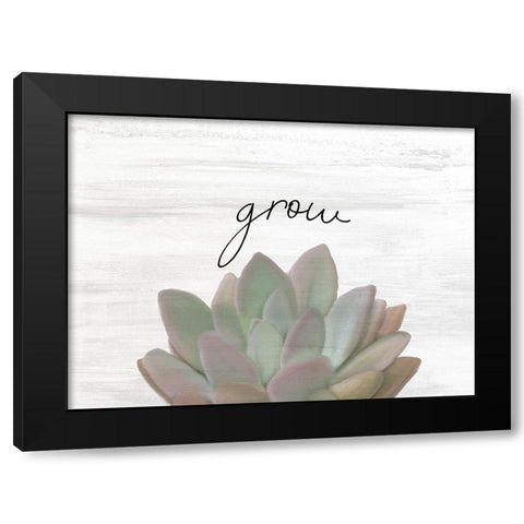 Grow Black Modern Wood Framed Art Print by Kimberly, Allen