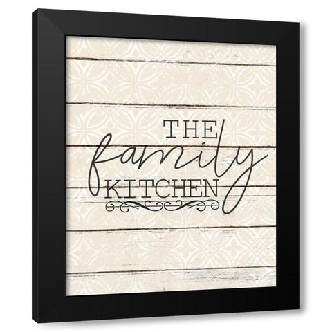 Family Kitchen Black Modern Wood Framed Art Print by Kimberly, Allen