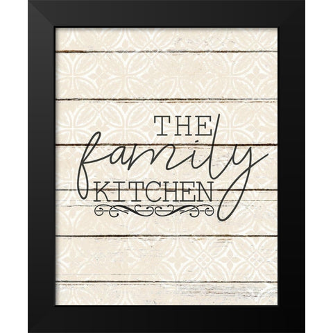 Family Kitchen Black Modern Wood Framed Art Print by Kimberly, Allen