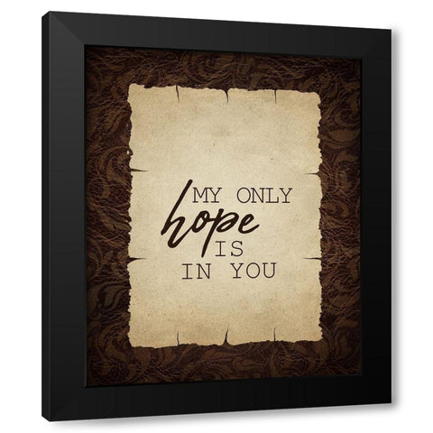 Hope Faith Love 1 Black Modern Wood Framed Art Print with Double Matting by Kimberly, Allen