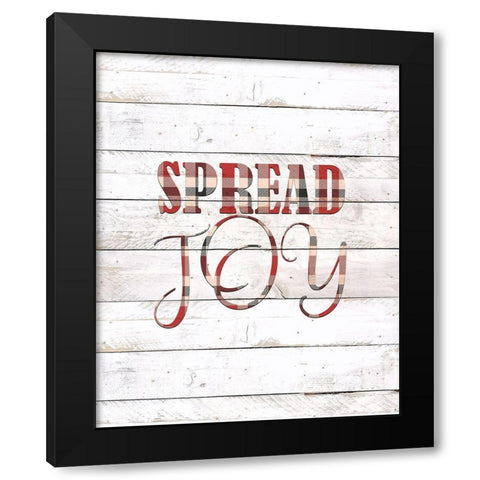 Spread Joy Black Modern Wood Framed Art Print by Kimberly, Allen