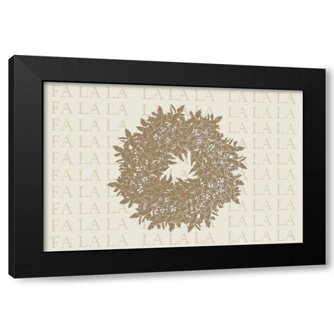 Fa La La Black Modern Wood Framed Art Print by Kimberly, Allen