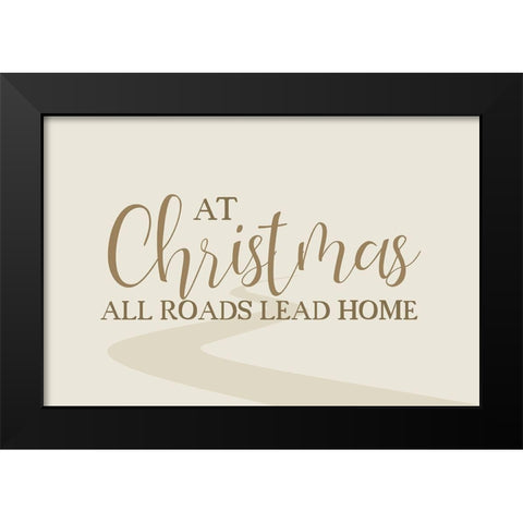 At Christmas Black Modern Wood Framed Art Print by Kimberly, Allen