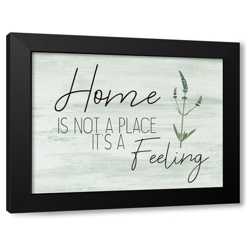 Home and Family 1 Black Modern Wood Framed Art Print with Double Matting by Kimberly, Allen